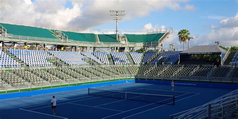 Delray tennis center - Delray Beach Tennis Center. 201 W. Atlantic Avenue| 561.243.7360 Google Maps. About. The Tennis Center Stadium is home of the International Tennis Championships, and recently hosted the Davis Cup. The center features 14 clay courts, 7 hard courts (19 lighted courts), pro shop, 8,200 seat stadium, locker …